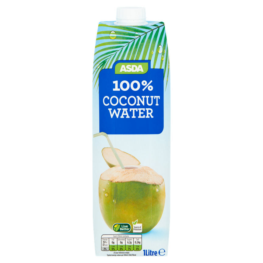 ASDA 100% Pure Coconut Water Bottle GOODS ASDA   