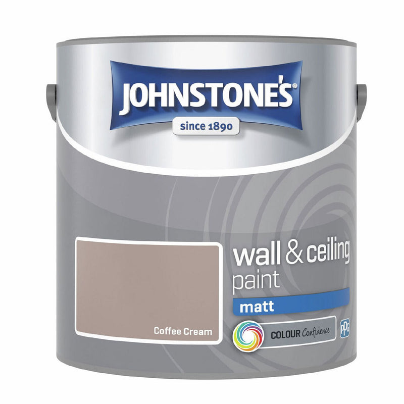 Johnstone's Matt Paint Coffee Cream 2.5L - British product