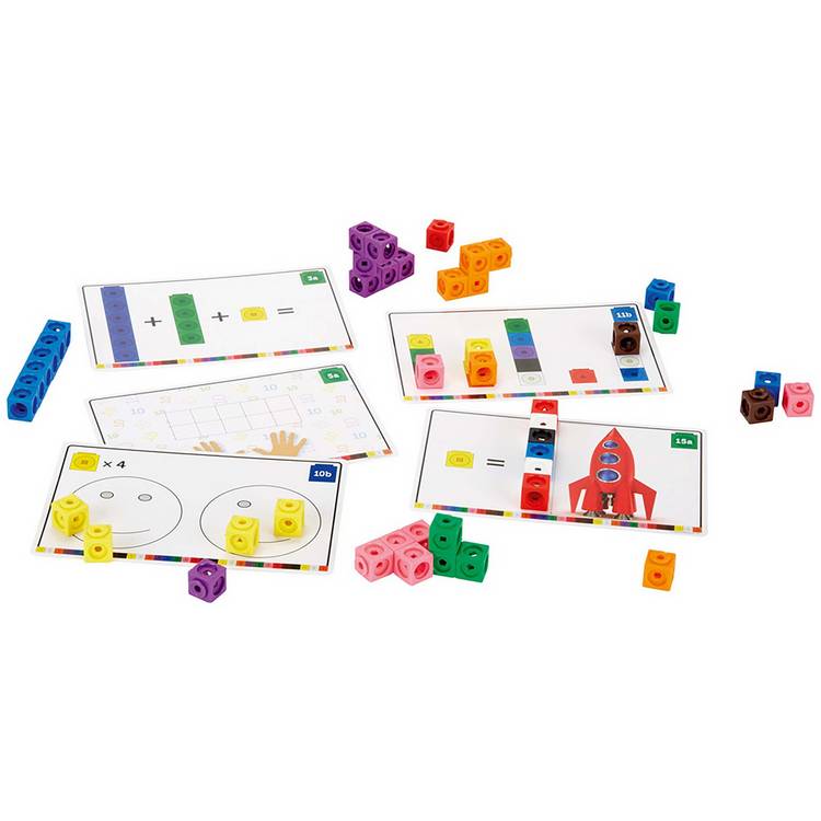 Learning Resources MathLink Cubes Activity Set for counting, imported from the UK