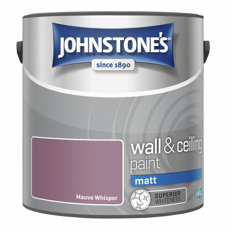 Johnstone's paint Mauve Whisper 2.5L, imported from the UK