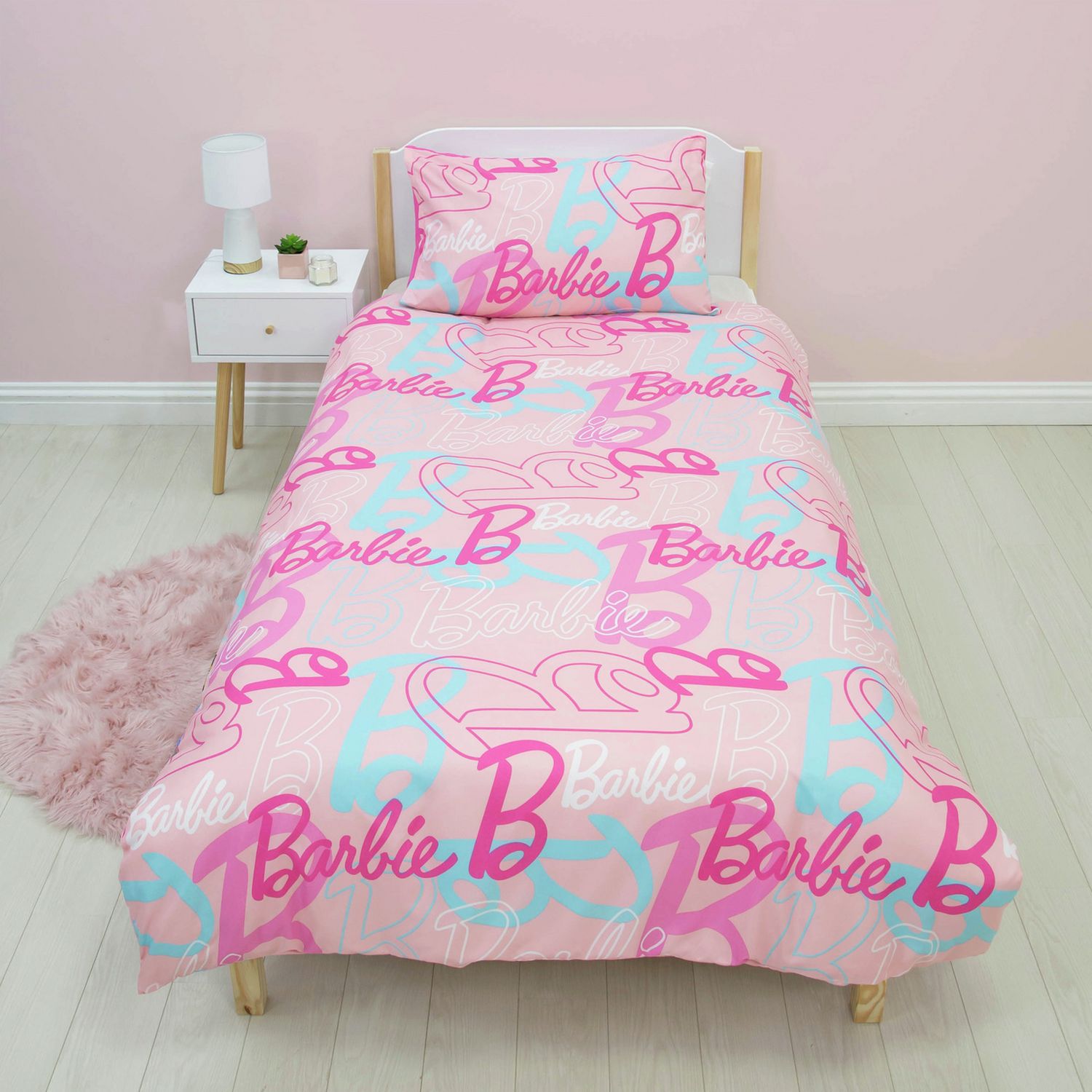 Barbie Pink Kids Bedding Set - Double