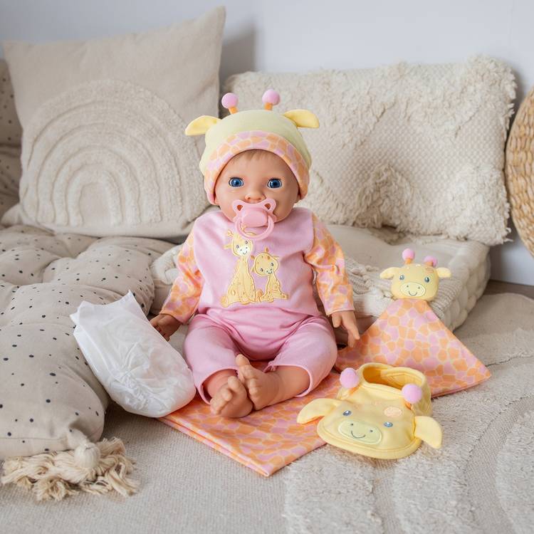 Tiny Treasures baby doll gift set Little Giraffe 43cm, imported from the UK