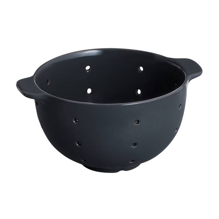 Habitat Berry Colander black stoneware 14cm (British brand)