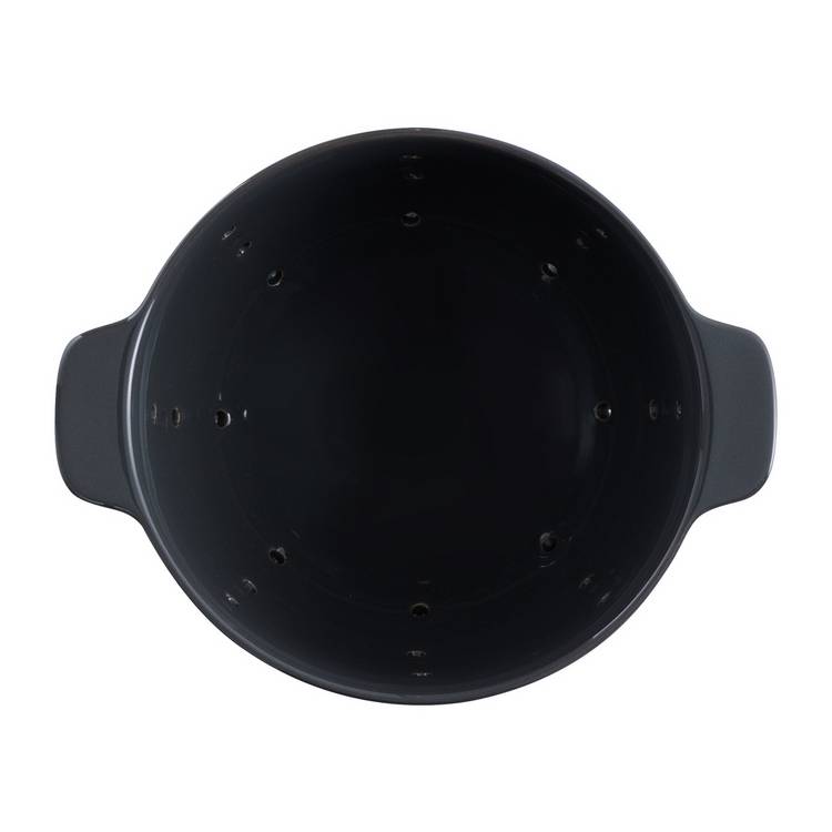 Habitat Berry Colander black stoneware 14cm (British brand)
