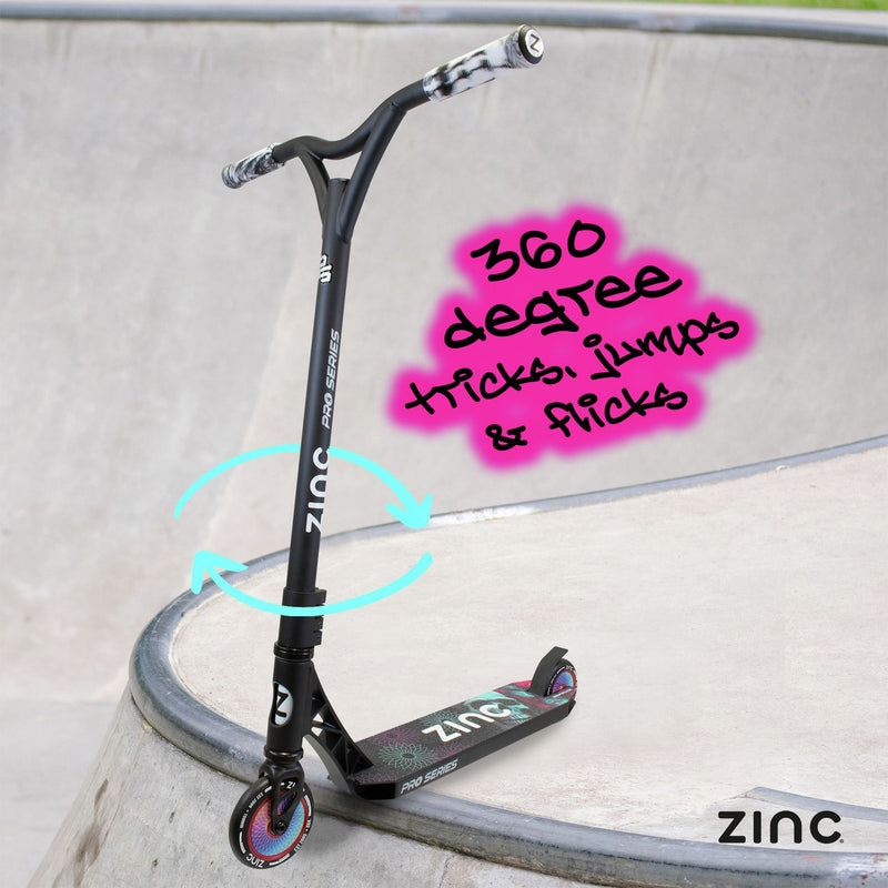 Zinc Viper X stunt scooter with aluminium deck - British product