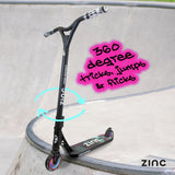 Zinc Viper X stunt scooter with aluminium deck - British product