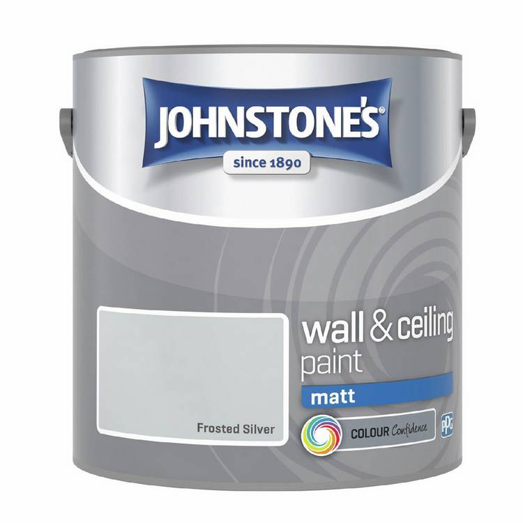 Johnstone's wall paint Frosted Silver 2.5L - British product