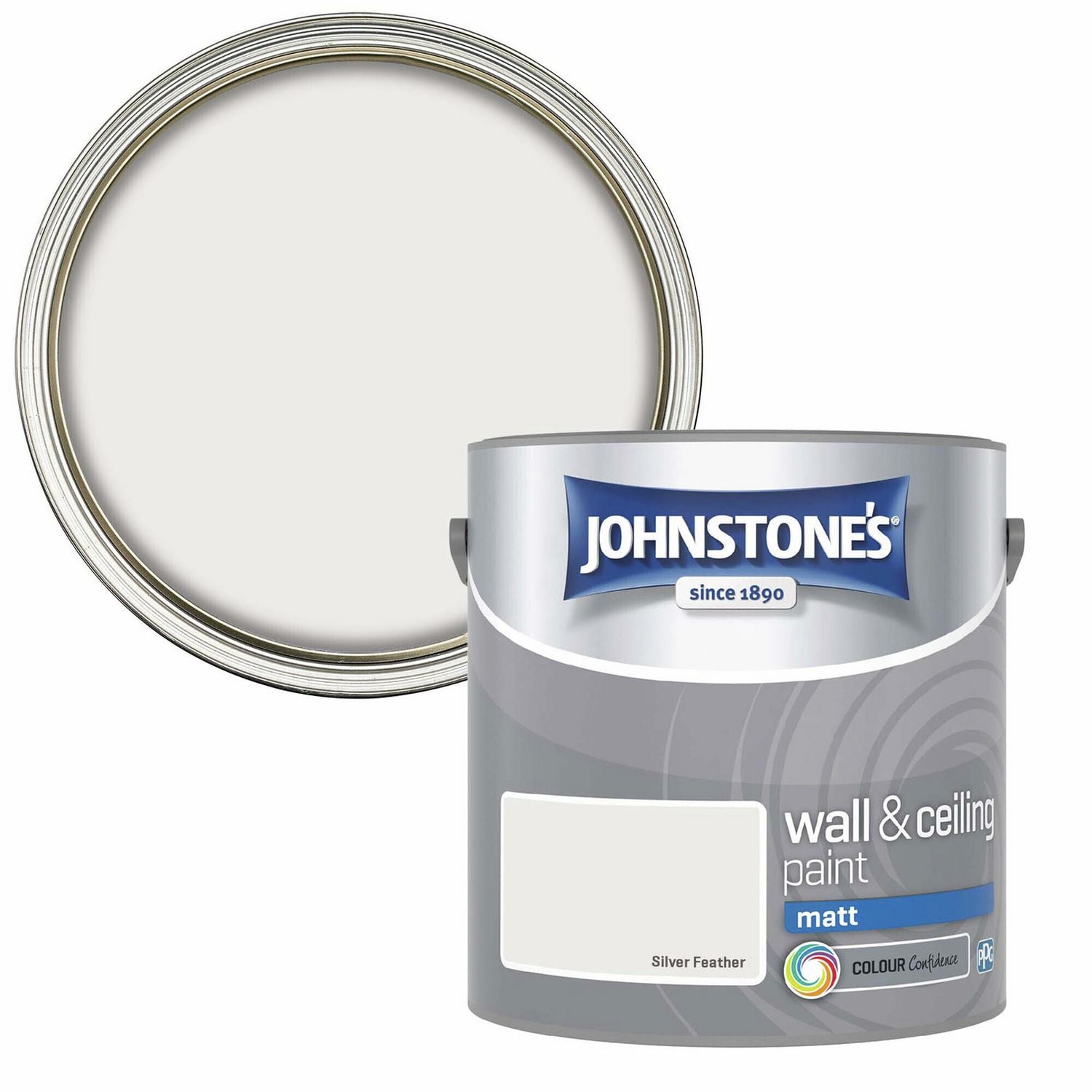 Johnstone's matt paint Silver Feather 2.5L - British product