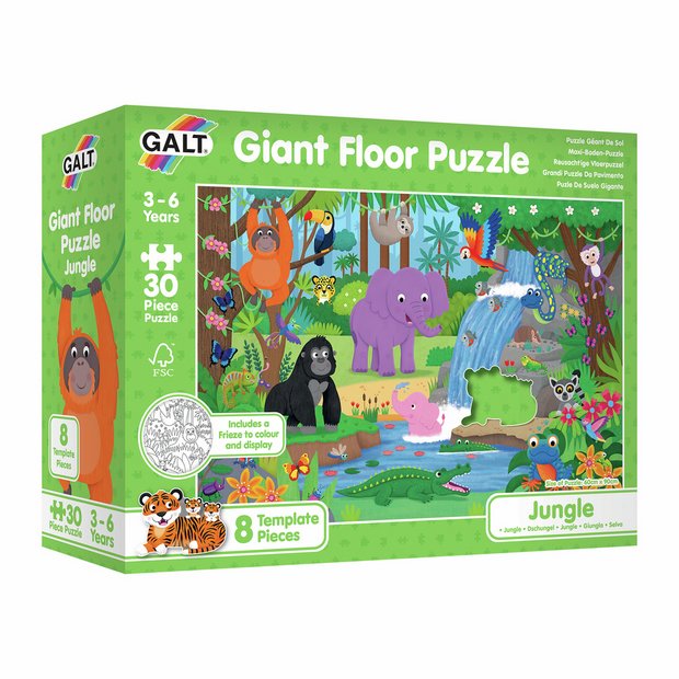 Galt jungle giant floor puzzle 30 pieces (British brand)
