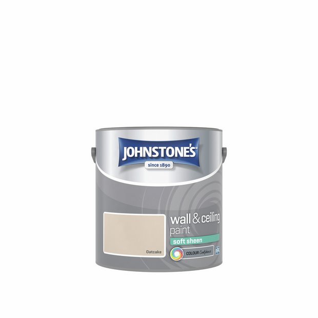 Johnstone's soft sheen paint Oatcake 2.5L, UK version