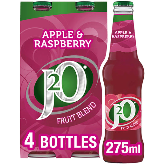 J2O Apple & Raspberry 4x275ml Adult soft drinks Sainsburys   