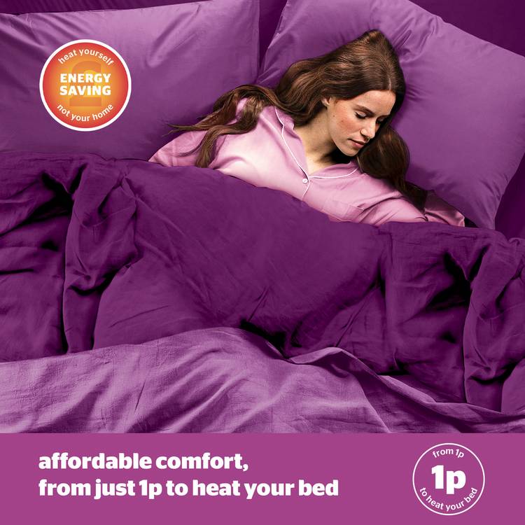 Silentnight teddy fleece electric blanket single, imported from the UK