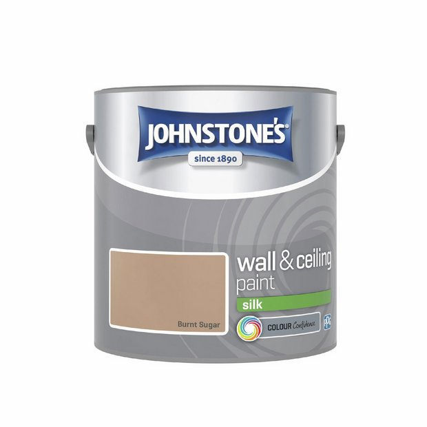 Johnstone's wall and ceiling silk paint Burnt Sugar 2.5L, UK version