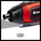 Einhell cordless screwdriver 3.6V with metal box, imported from the UK