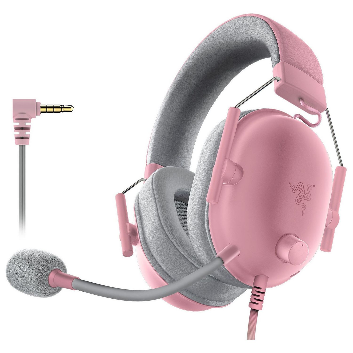 Razer BlackShark V2 X pink wired gaming headset - British product