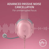Razer BlackShark V2 X pink wired gaming headset - British product