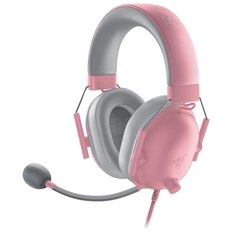 Razer BlackShark V2 X pink wired gaming headset - British product