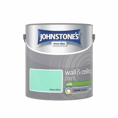 Argos Johnstone's Wall & Ceiling Silk Paint Miami Mint 2.5L- Buy online at McGrocer