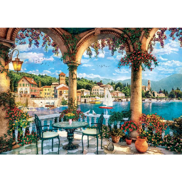Clementoni Lake Como 1000 piece jigsaw puzzle, UK version