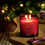Habitat candle Golden Myrrh & Amber with lid, imported from the UK