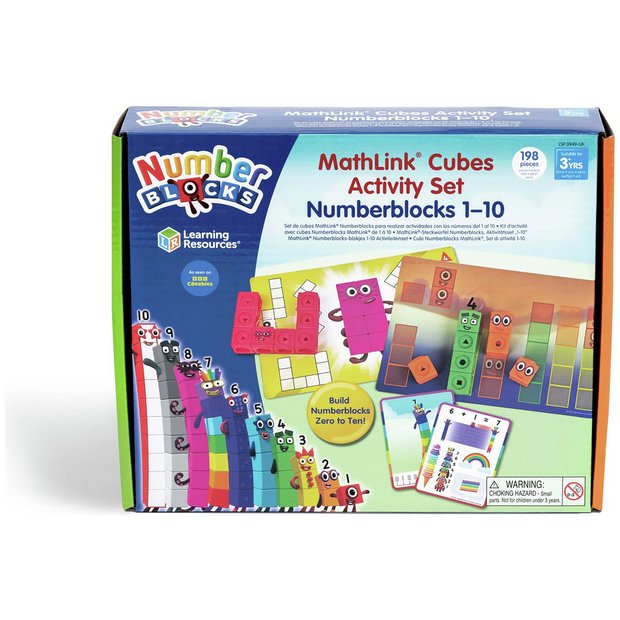 Learning Resources MathLink Cubes Numberblocks 1-10 Set, imported from the UK