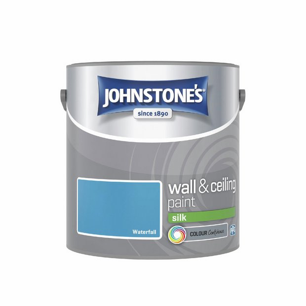 Johnstone's silk paint Waterfall blue 2.5L (British brand)