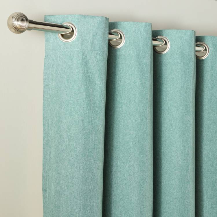 Habitat blackout eyelet curtains light teal green 117x137cm, UK version
