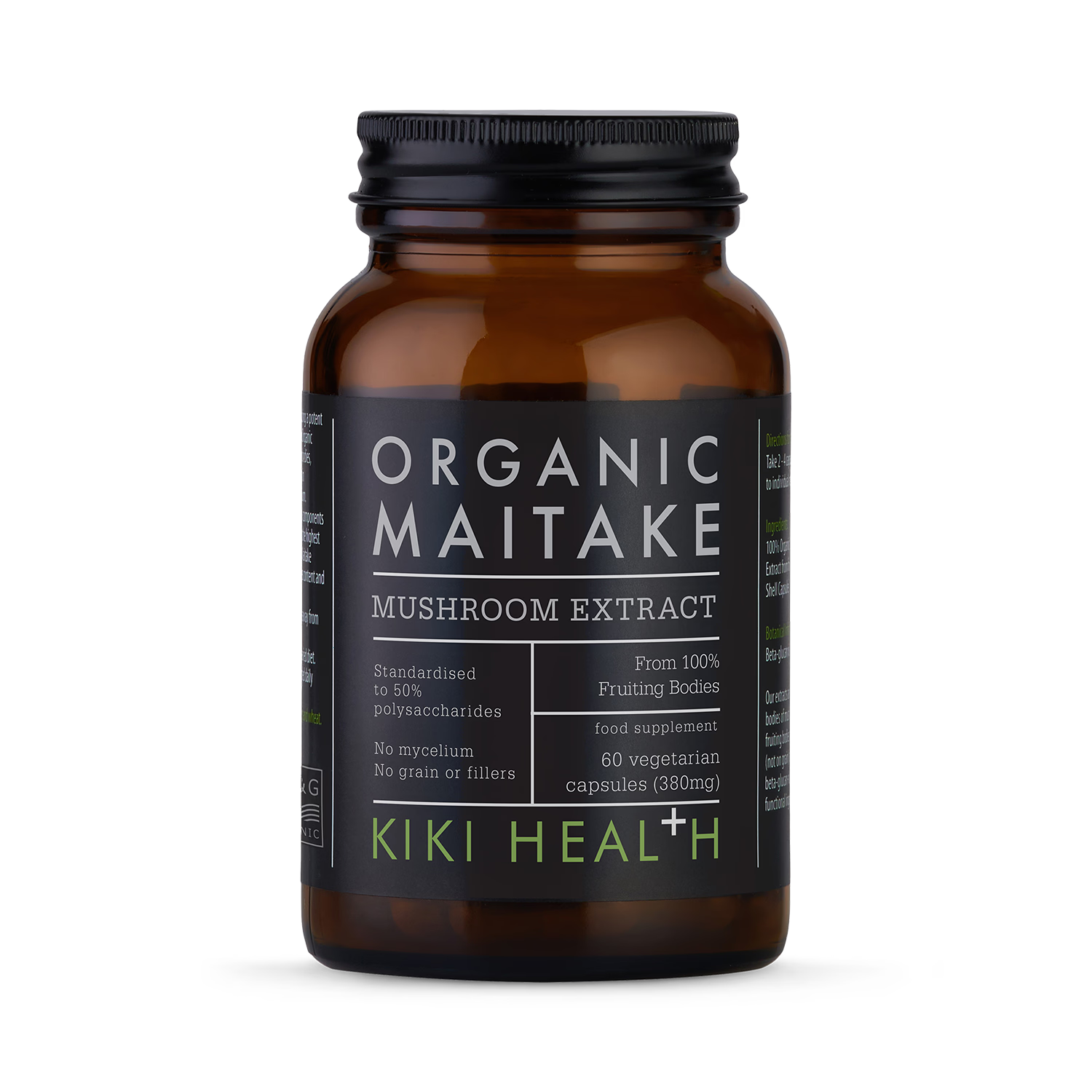 KIKI Health organic maitake mushroom extract 60 vegicaps - British product