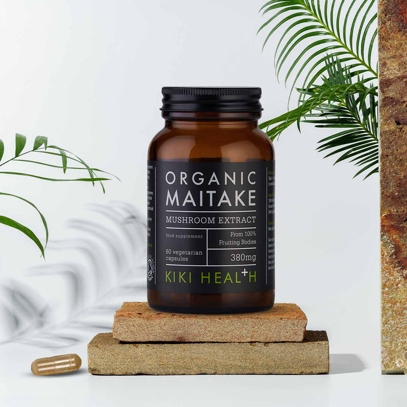 KIKI Health organic maitake mushroom extract 60 vegicaps - British product