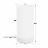 Argos Home opal glass table lamp natural wood effect (British brand)