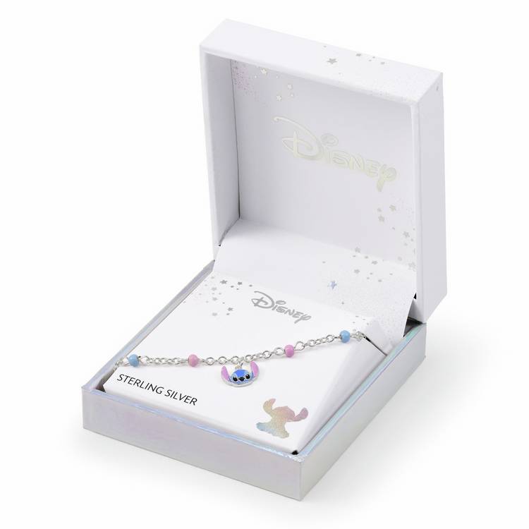Disney Lilo & Stitch sterling silver charm bracelet (British brand)