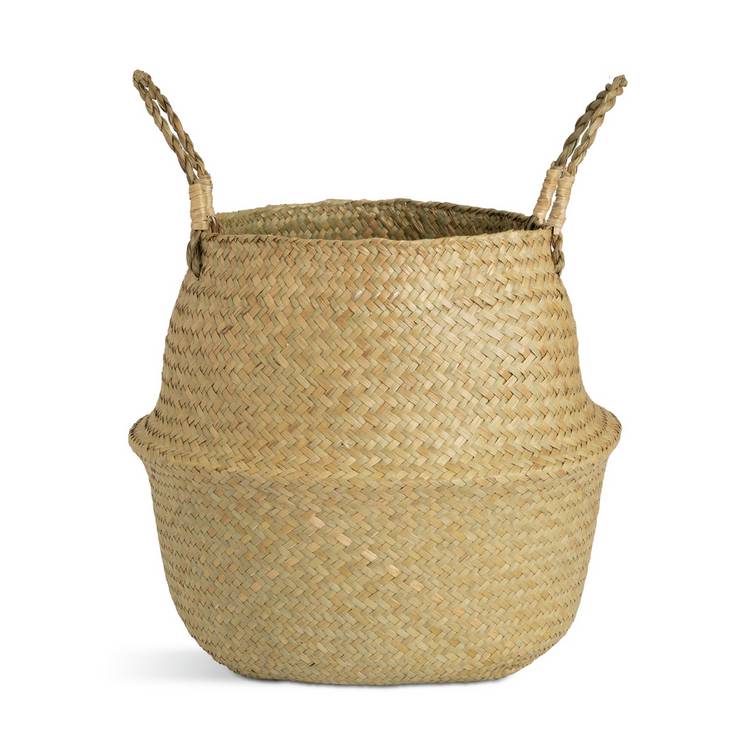Habitat seagrass belly basket H32xW30xD30cm, imported from the UK
