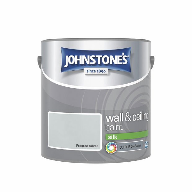 Johnstone's Frosted Silver wall paint 2.5L, UK version