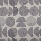 Habitat Geometric Circles Blackout Eyelet Curtains - Grey -168x183cm