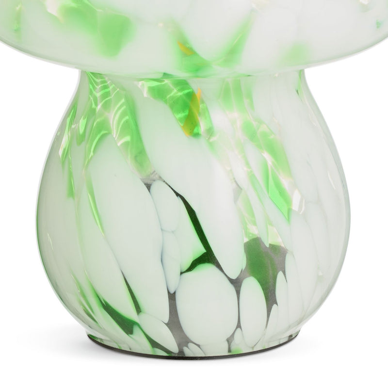 Habitat Mushroom Glass Battery Powered Table Lamp - Green