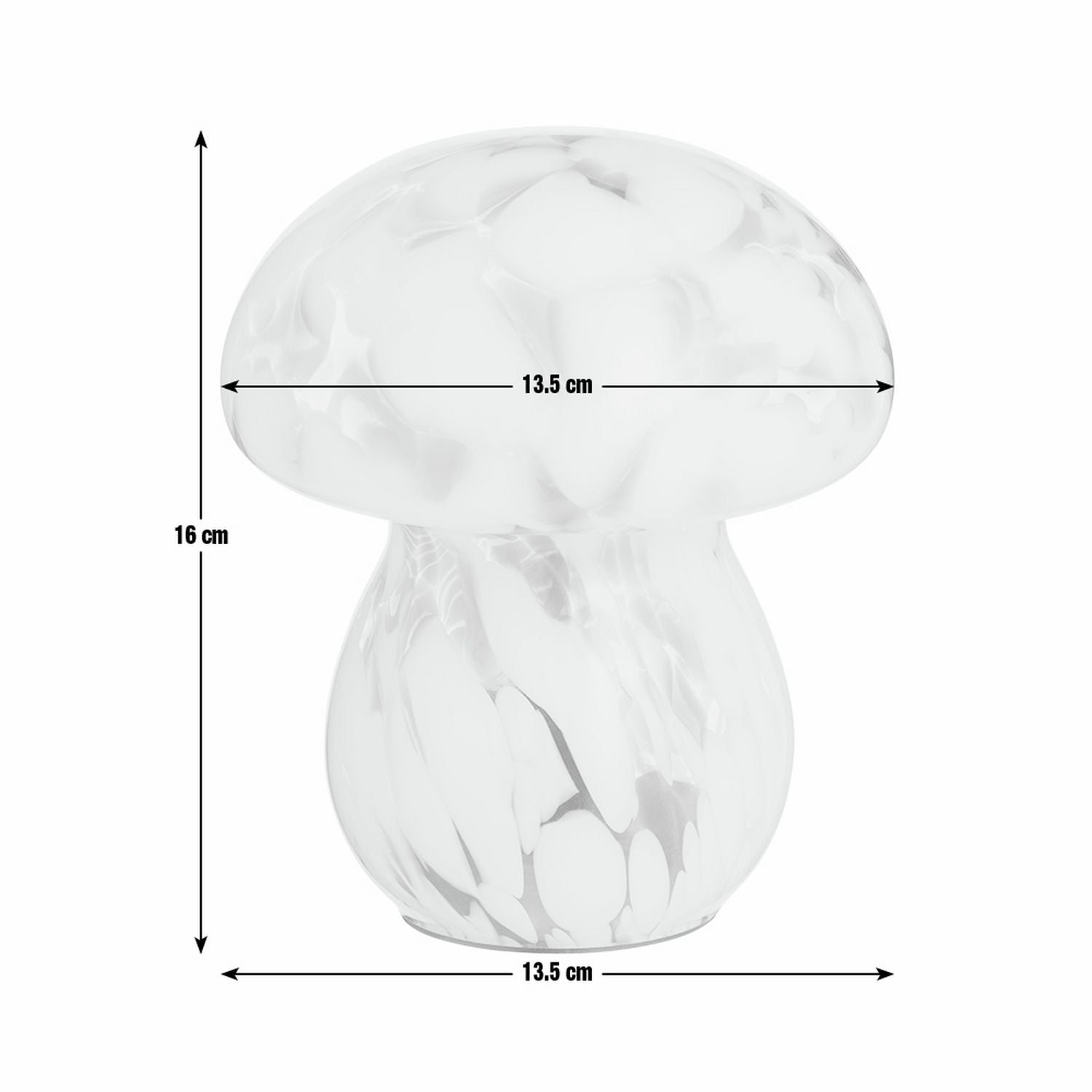 Habitat Mushroom Glass Battery Powered Table Lamp - Green