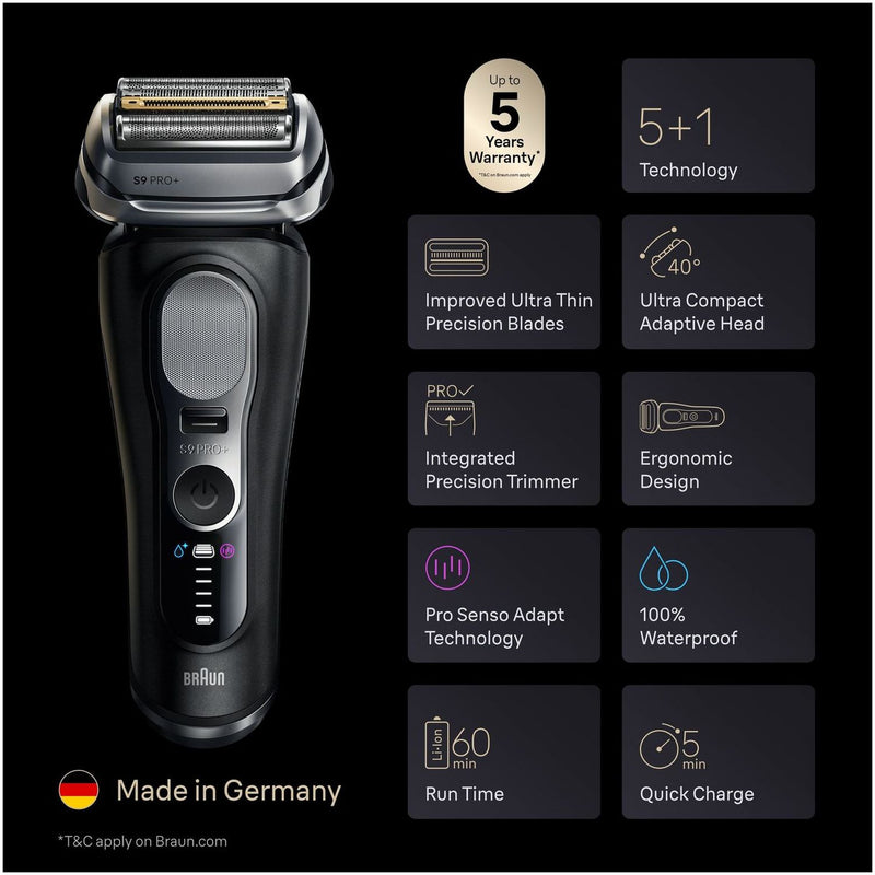 Braun Series 9 PRO Plus electric shaver 9610S - British product