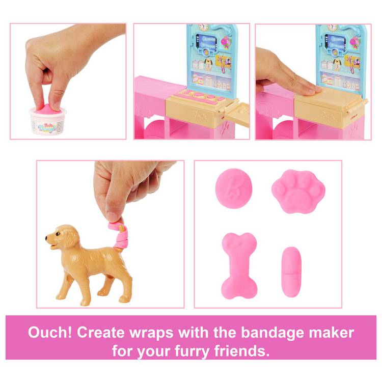 Barbie Fast Cast Veterinarian Clinic playset, imported from the UK