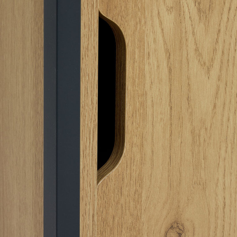 Argos Home Loft Living shoe storage cabinet oak effect, imported from the UK