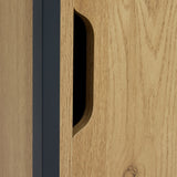 Argos Home Loft Living shoe storage cabinet oak effect, imported from the UK