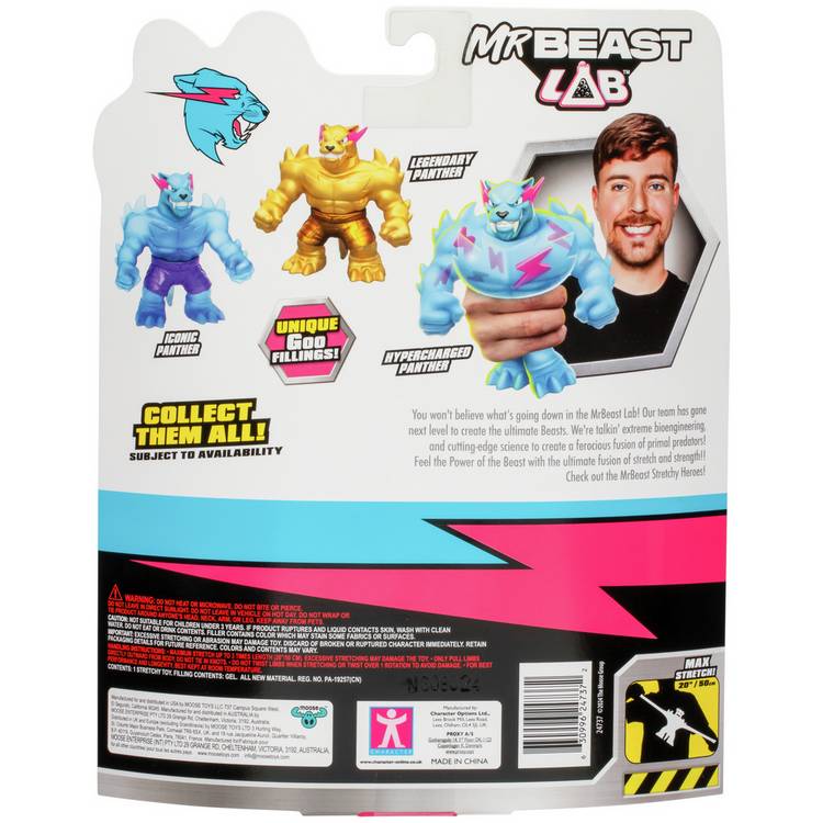 MrBeast Lab Iconic Panther Figure 4.5 inch, imported from the UK