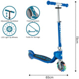 Globber Flow kids foldable scooter navy blue, UK version