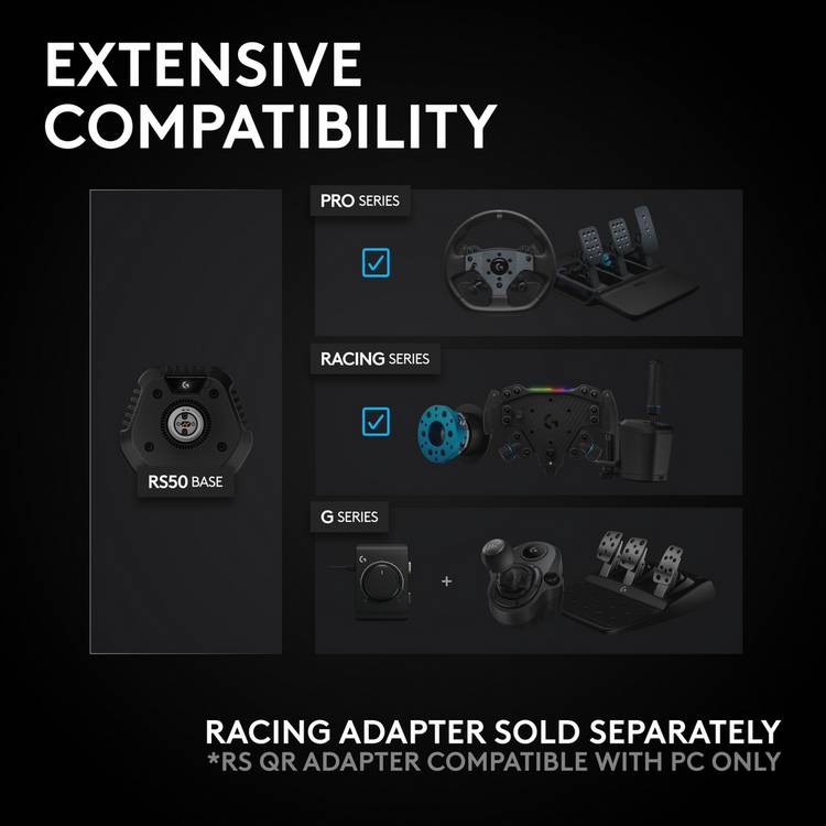 Logitech G RS50 Direct Drive Wheel System 8Nm, UK version