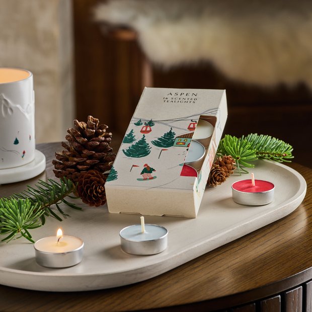Habitat Aspen scented tealights pack of 16 (British brand)