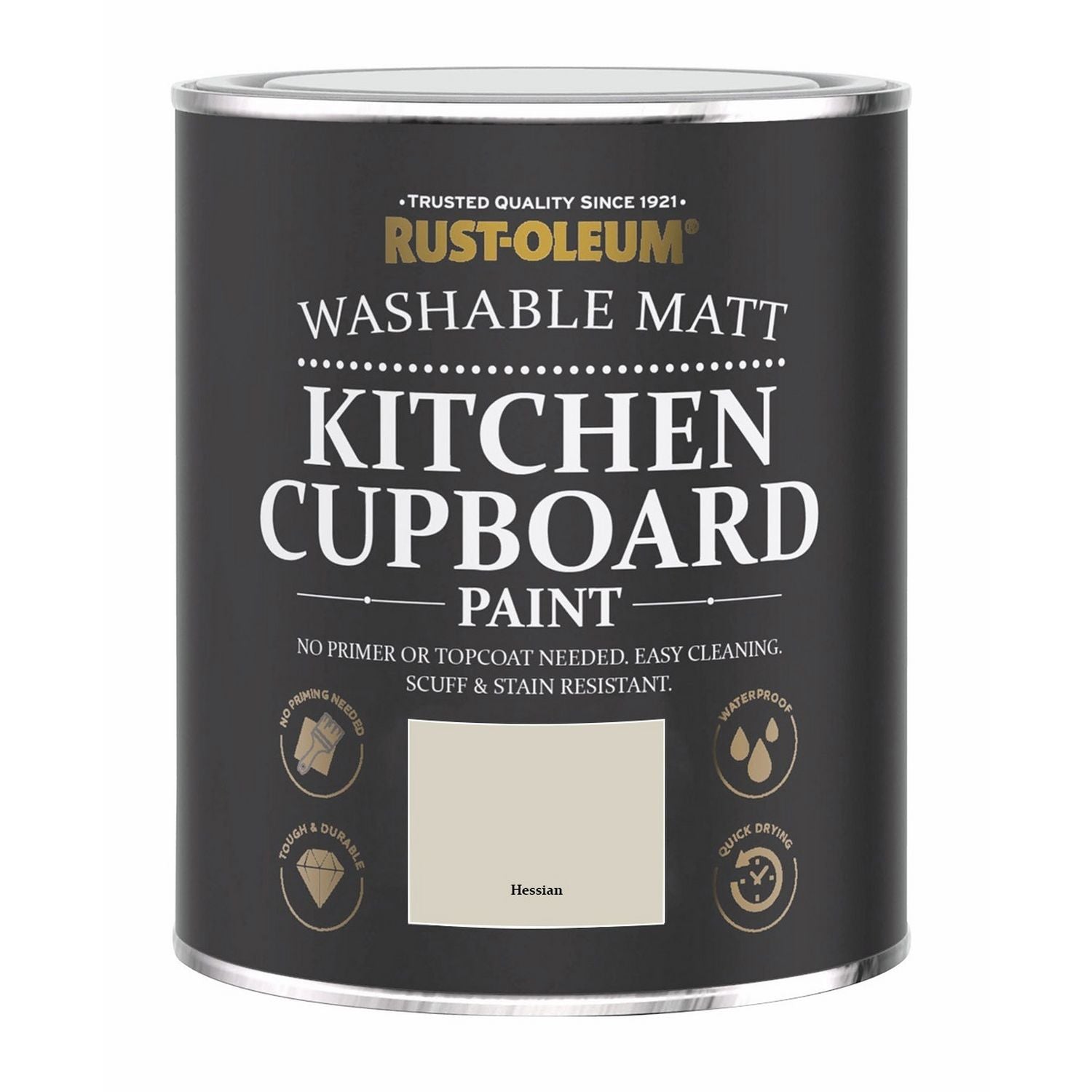 Rust-Oleum Hessian kitchen cupboard paint 750ml, UK version