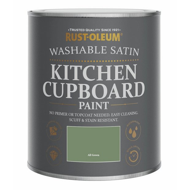 Rust-Oleum kitchen cupboard paint All Green 750ml, UK version