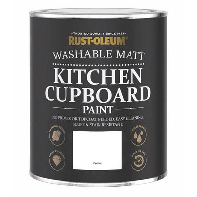 Argos Rust-Oleum Kitchen Matt Cupboard Paint - Cotton 750ml- Buy online at McGrocer