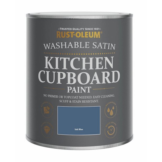 Rust-Oleum Ink Blue satin cupboard paint 750ml, UK version