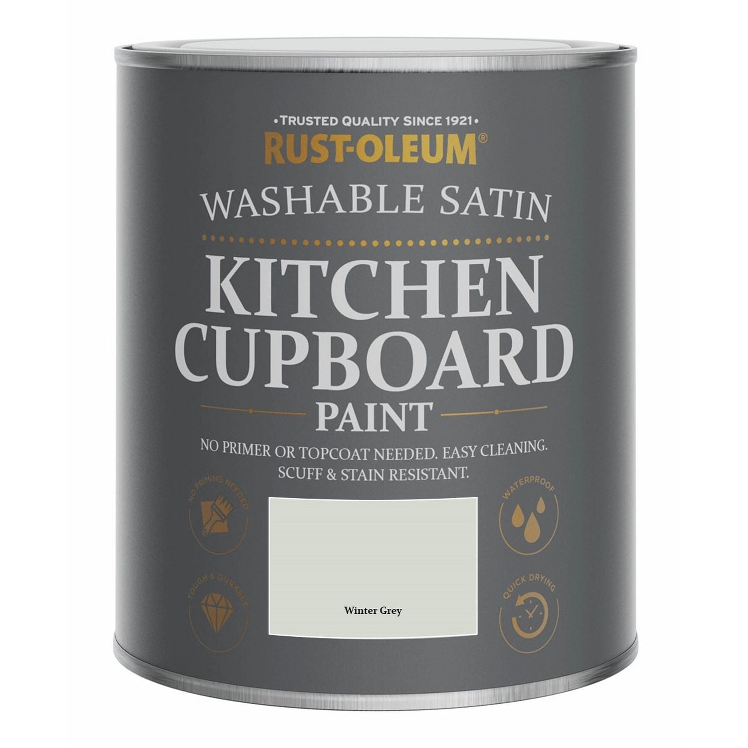 Rust-Oleum kitchen cupboard paint Winter Grey 750ml, UK version