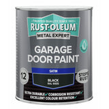 Rust-Oleum satin black paint 750ml - British product